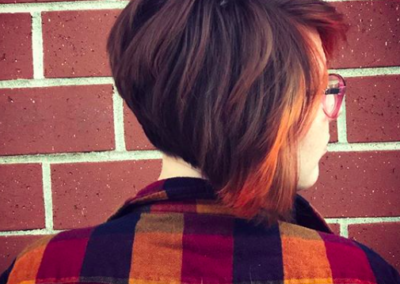 cut color style face framing amanda bean